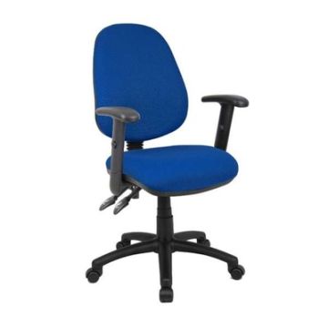 Vantage 2 Lever Chair with Adjustable Arms Royal Blue
