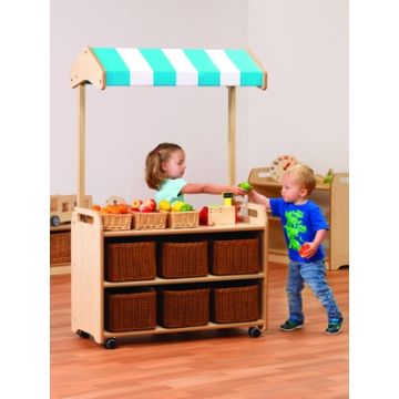 Mobile Tall Unit with Canopy Add-on