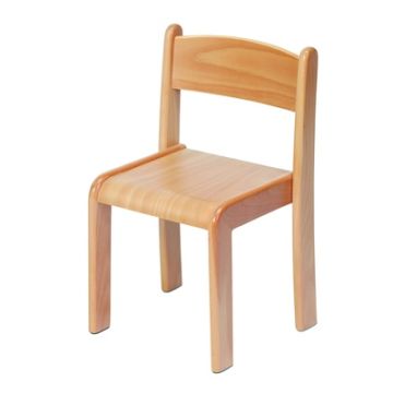 Beech Stacking Chair Pack of 4 SH260mm