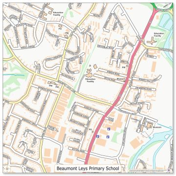 Our School Playmat OS Map