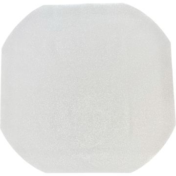 Chunky Glitter Tuff Tray Mat White