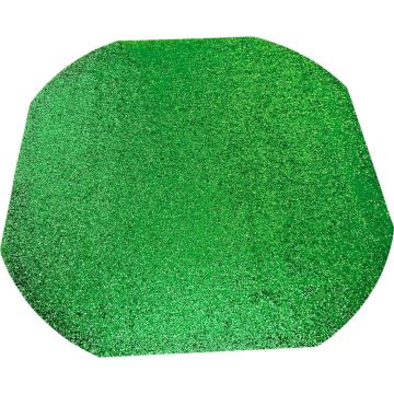 Chunky Glitter Tuff Tray Mat Green