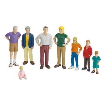 White Family Figures Set of 8