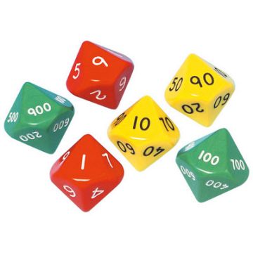 Place Value Dice Pack 6