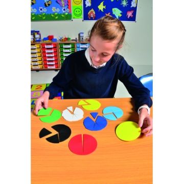 Fraction Circles Assorted Set of 51 pieces