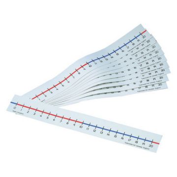 Number Lines 0-20 White Pack 10
