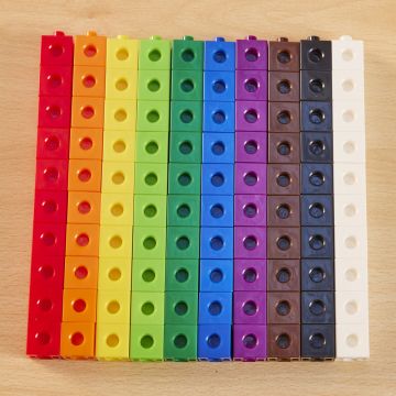 2cm Linking Cubes Assorted Pack of 100