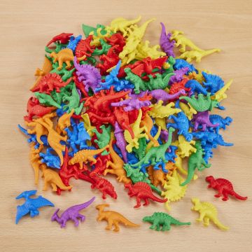 Dinosaur Counters Assorted Pack of 128