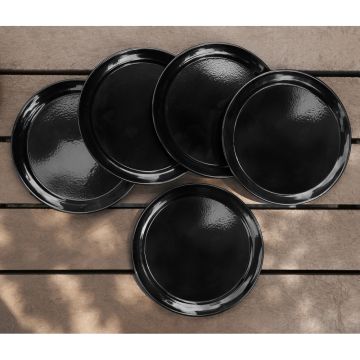 Metal Plates Black Pack of  5