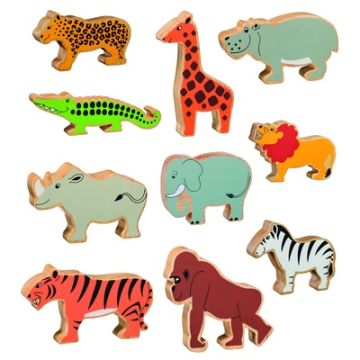 Wild Animal Wooden Set Pack of 10