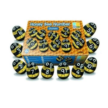 Honey Bee Number Stones