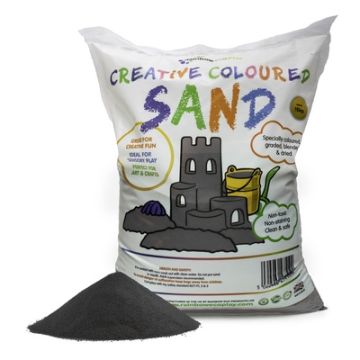 Coloured Sand 15kg Charcoal Grey