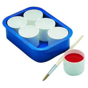 Paint Pots White Pack of 6