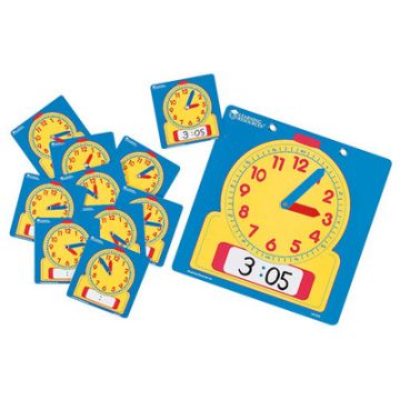 Write On/Wipe Off Clock Faces Classroom Pack 25