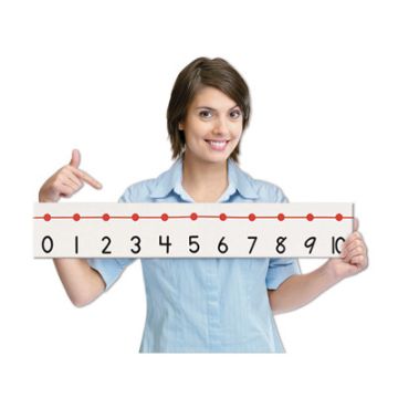 Giant Number Line White