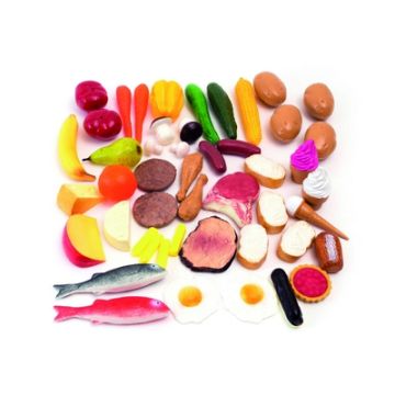 Assorted Play Food Pieces Pack of 48