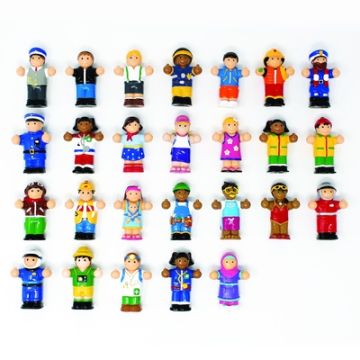 Multicultural Figures Set Pack of 22