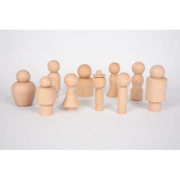 Wooden Community Figures Pack of 10