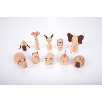 Wooden Animal Friends Pack of 10