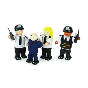 Police Officers and Prisoner Pack of 4