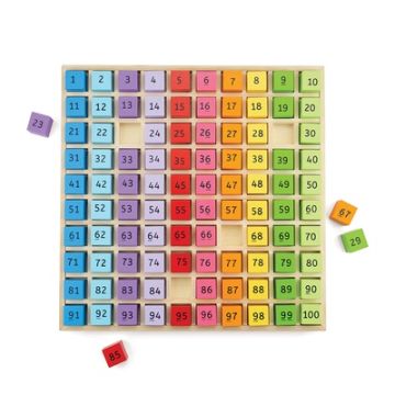 Wooden Hundred Square Tray