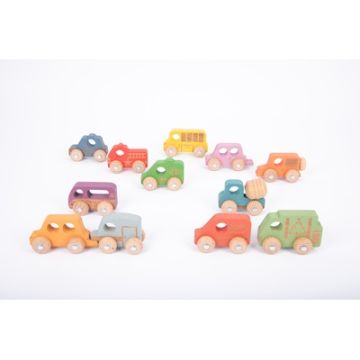 Rainbow Wooden Vehicles
