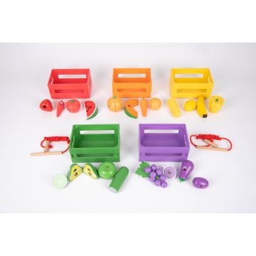 Wooden Sorting Fruit and Vegetable Crates