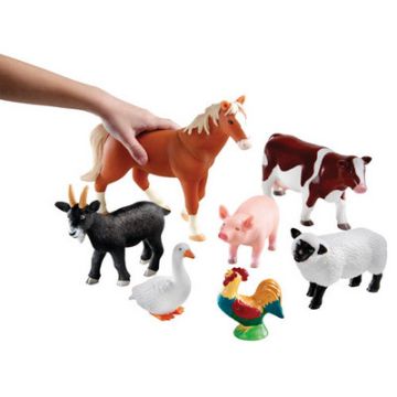 Jumbo Farm Animals Pack of 7