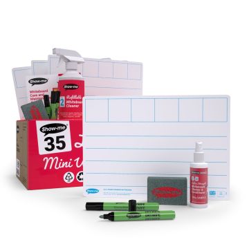 A4 Show-me 6-Frame Phoneme Whiteboards Classpack 35 Sets