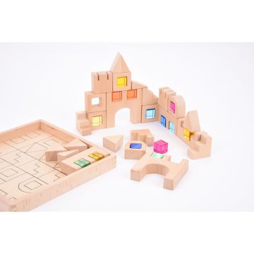 Wooden Building Gem Blocks