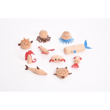 Wooden Sea Creatures