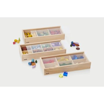 Wooden Discovery Boxes Set of 3