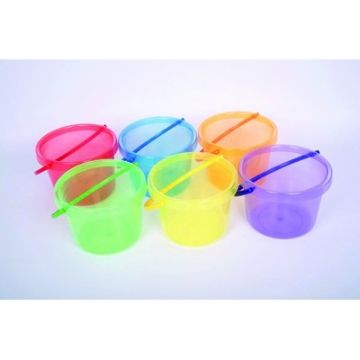 Translucent Colour Buckets Pack of 6
