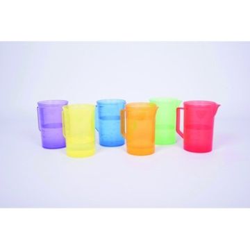 Translucent Colour Jugs Pack of 6