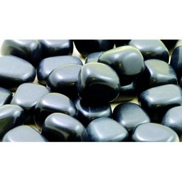 Black Polished Pebbles 1kg