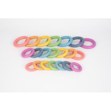 Rainbow Wooden Rings