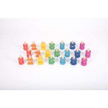 Rainbow Wooden Nuts & Bolts