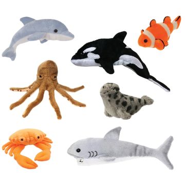 Sea Life Finger Puppets Set of 7