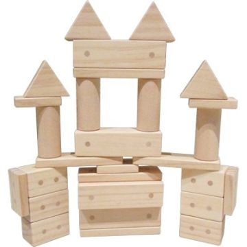Magnetic Wooden Blocks Pack of 30