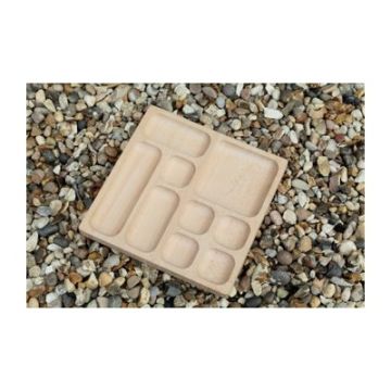 Natural Wood Trays 9 section