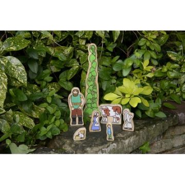 Jack and the Beanstalk Wooden Characters