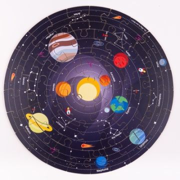 The Solar System Floor Puzzle