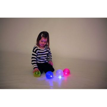 Sensory Flashing Textured Balls Pack of 4