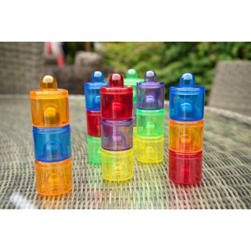 Translucent Colour Pots Pack of 18