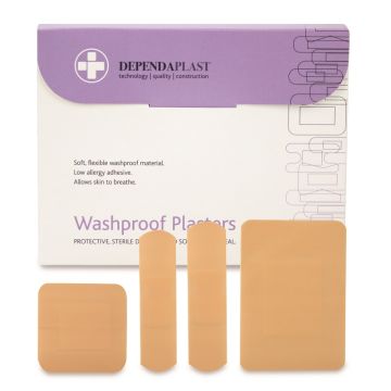 Washproof Plasters Assorted Box of 100