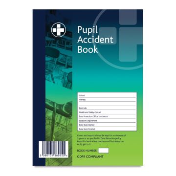 A5 School Accident Book 40 Pages