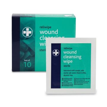 Alcohol Free Wound Cleansing Wipes Pack of 10