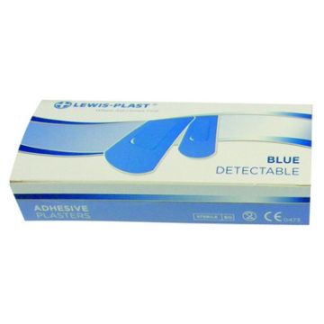 Detectable Plasters Blue Assorted Box of 100