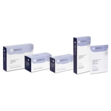 Washproof Transparent Plasters Assorted Box of 100