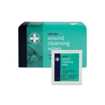 Alcohol Free Wound Cleansing Wipes Pack of 100
